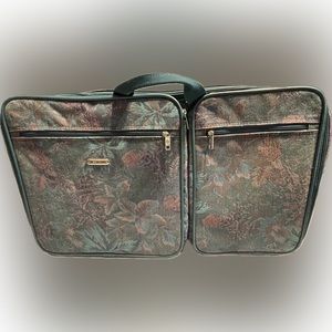 Vintage SAMSONITE PROFILE TAPESTRY 1992 Carry-On Weekender Multi Compartment